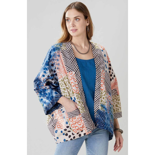 Sunita Oversized Cotton Jacket - Multi Sunita Oversized Cotton Jacket - Multi