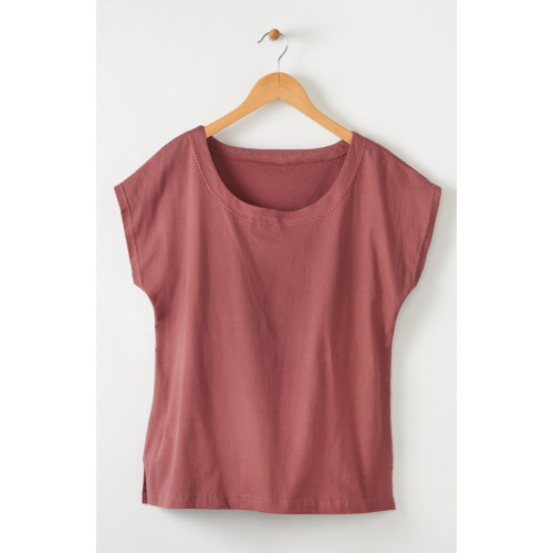 Tivisha Cotton Jersey Cap Sleeve Top - Sumac Tivisha Cotton Jersey Cap Sleeve Top - Sumac
