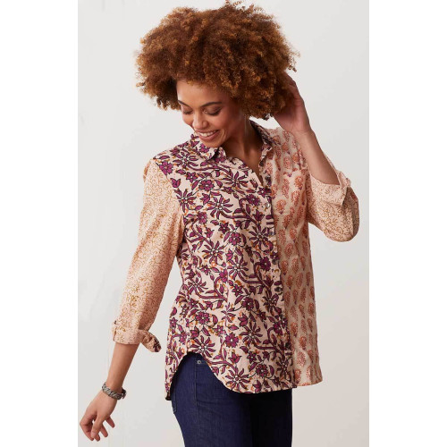 Jeevan Shirt - Powder/Multi Jeevan Shirt - Powder/Multi